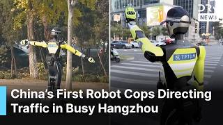 UNSEEN VIDEO: China Deploys Robot Traffic Police in Hangzhou During Busy May Day Rush | AC1B