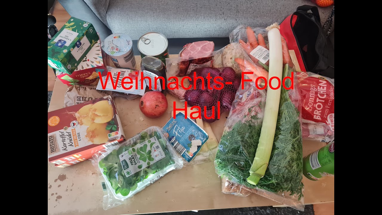 XL Food Haul / Das gibt es bei uns zu Weihnachten zu essen