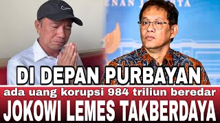 DIDEPAN PURBAYA JOKOWI LEMES TAK BERDAYA ‼️ADA UANG KORUPSI BEREDAR, HUTANG KERETA CEPAT WHOOSH ‼️