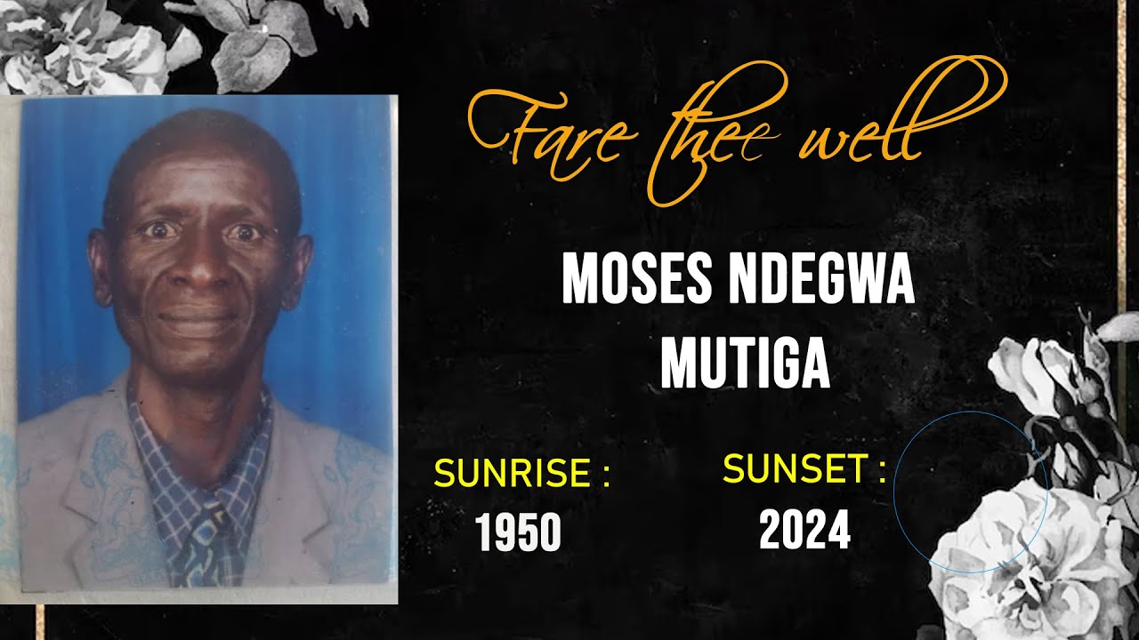 Cremation service for Moses Ndegwa Mutiga - YouTube