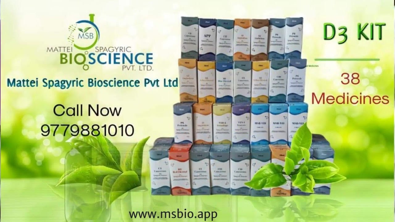 Electrohomeopathy D3 Spagyric Essence Kit- 38 Medicines , Electrohomeopathy Original medicine kit