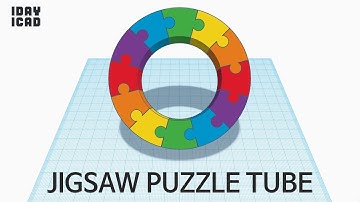 [1DAY_1CAD] JIGSAW PUZZLE TUBE (Tinkercad : know-how / style / education) [STL data download]