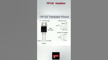 TIP120 TRANSISTOR PINOUT #akexperiment #electronic #pinout #TIP120 #npn #transistor #shorts