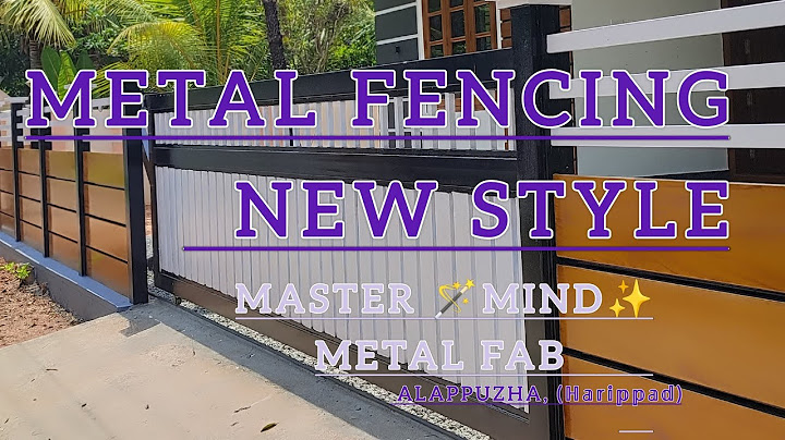 New Style METAL FENCING.ഇത് വീടിന്റെ ഫ്രണ്ടിൽ ചെയ്താൽ... വീടിന്റെ ലുക്ക് തന്നെ മാറിപോകും 🌟🏡
