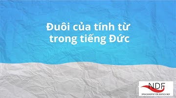 Chia đuôi tính từ trong tiếng Đức