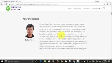 Java Selenium WebDriver Framework Course