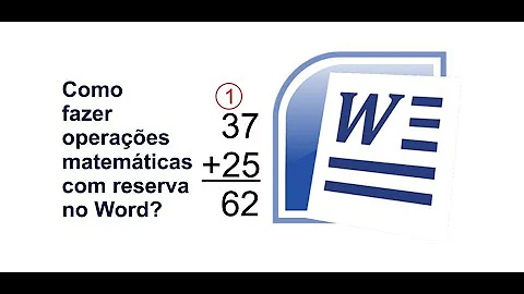 Como inserir continhas no Word?