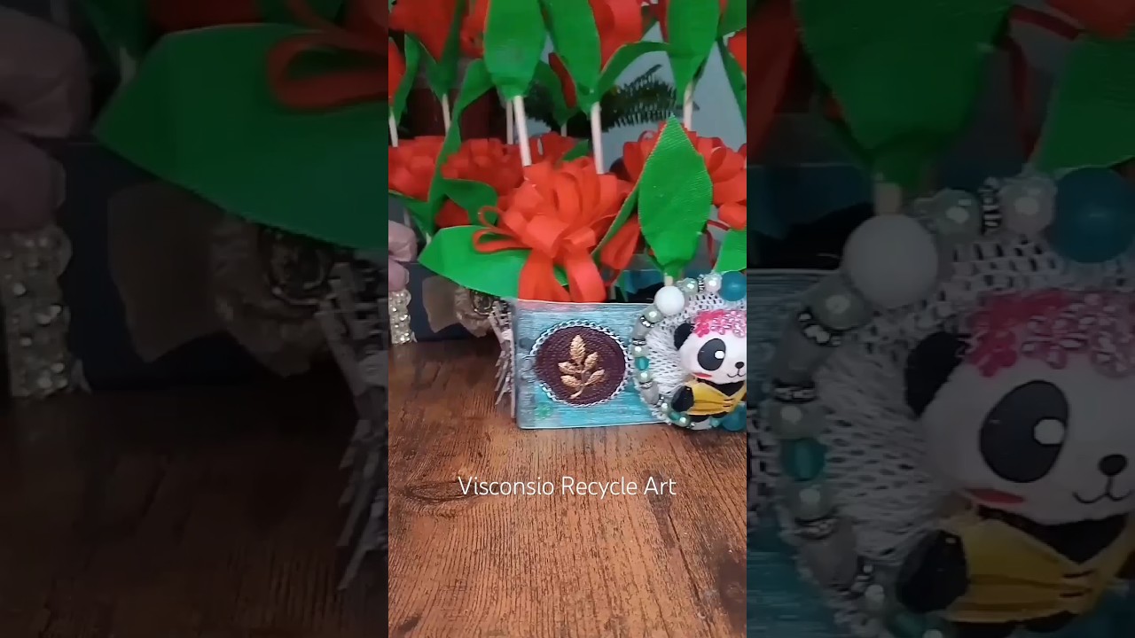 Recycling is helpful for the earth💯% Indonesia Wish for your safety, wherever you are art flower red