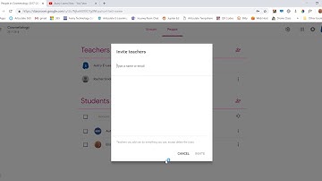 Google Classroom  - Adding Students and Teachers