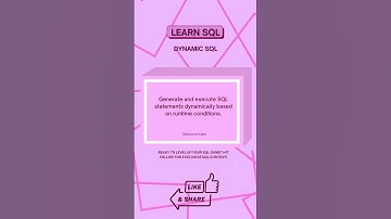Dynamic SQL