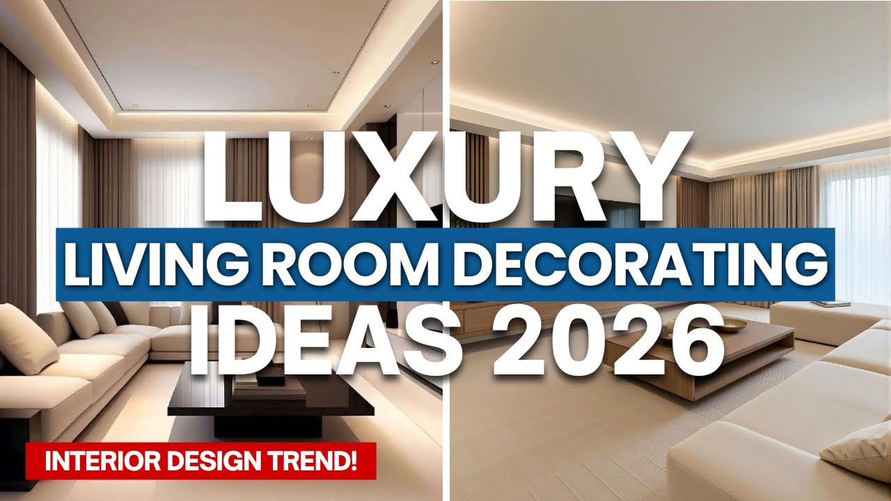 🌟Luxury Living Room Decorating Ideas 2026 | Stylish TV Wall Units ...