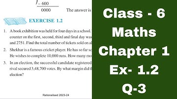 CLASS 6 MATHS CHAPTER 1 EX 1.2 Q 3 #knowingournumbers #class6maths #ncert