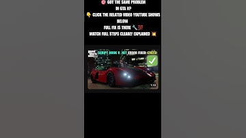 GTA V How to Fix Script Hook V .NET Error 2025 #shorts #gta