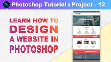 How to design a Website template in Photoshop - Photoshop Tutorial in Hindi [Part 56] [Project 12]