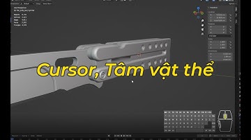 Tự Học 3D Online - Cursor, Tâm vật thể - Blender căn bản