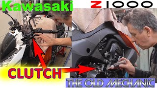 KAWASAKI Z1000 CLUTCH  HANDLE / CABLE service & adjustment