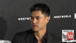 Martin Sensmeier at the HBO Premiere of Westworld at TCL Chinese Theatre in Hollywood