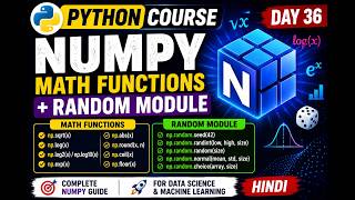Python Course Day 36 | NumPy Math Functions &amp; Random Module in Python