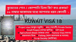 কুয়েতের শোন ভিসা কি ও কত প্রকার? What is the shoon visa of Kuwait? #visa18 #kuwait