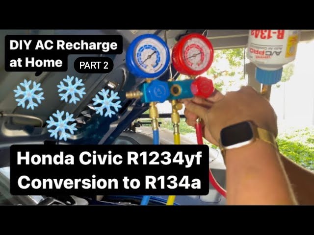 DIY R1234yf Conversion To R134a How To Recharge AC Refrigerant On