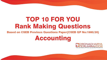 CSEB- Accounting- Rank Making Points (QP:1980/2020)