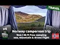 1km / 4k ft high free camping in Norway. Sea, mountains &amp; drone flight. Trip in van conversion #4