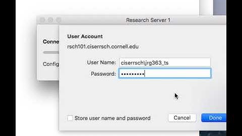 Connecting to CISER Research Servers Using Mac