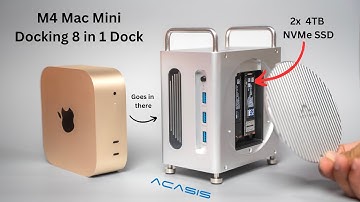 This DOCK turns your M4 MAC MINI into a SUPER WORKSTATION