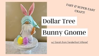 VERY EASY Dollar Tree Bunny Gnome Facebook Live Replay