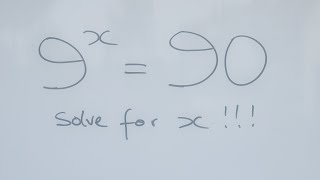 A Nice Exponential Equation | Application of Log