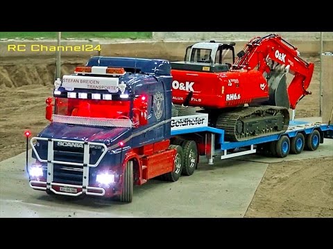 rc truck excavator transport