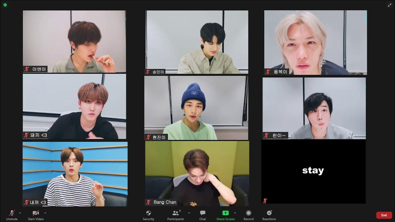 an hour zoom meeting with stray kids | study with skz - YouTube