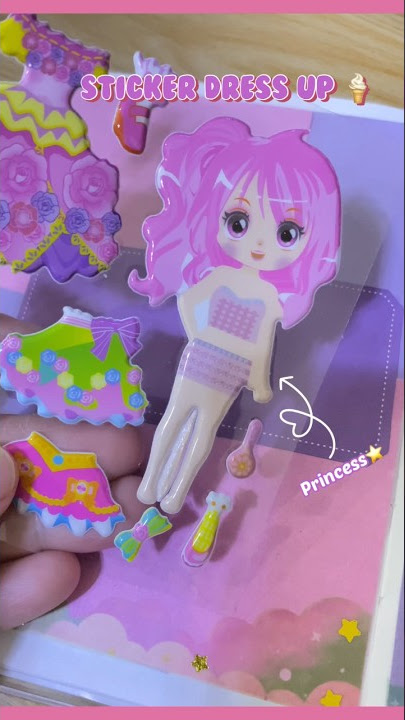 Sticker Dress Up | Scrapbooking πΈβπ» #stickers #dressup #scrapbooking #cute
