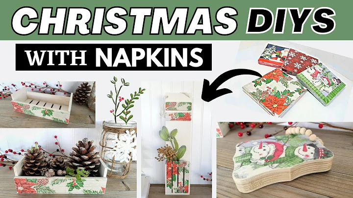 Transform Dollar Store Napkins into Stunning Decor | Easy Decoupage Hacks