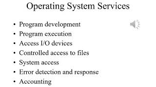 Operating Systems Lecture 2 Part 1