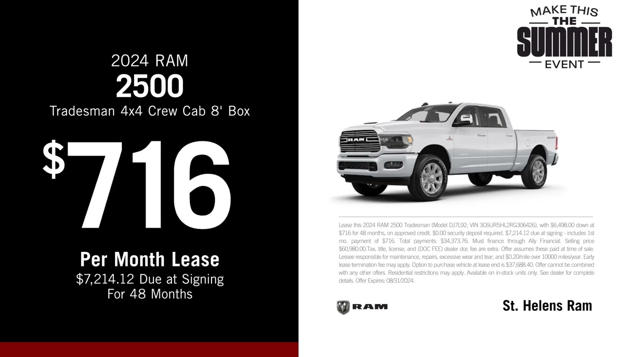 RAM 2500 08/09/2024 4166992