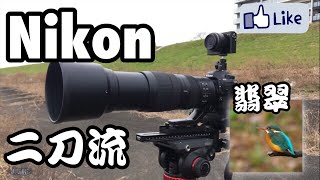 ☆C♪R☆ Nikon 二刀流！レビュー！カワセミ！D500×200-500＋Nikon1 J4動画！