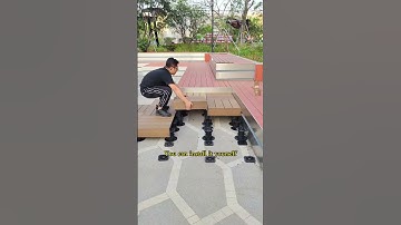 Install deck tile by yourself?! Unbelievable! #wood #woodworking #wpc #deck #outdoors #mexytech