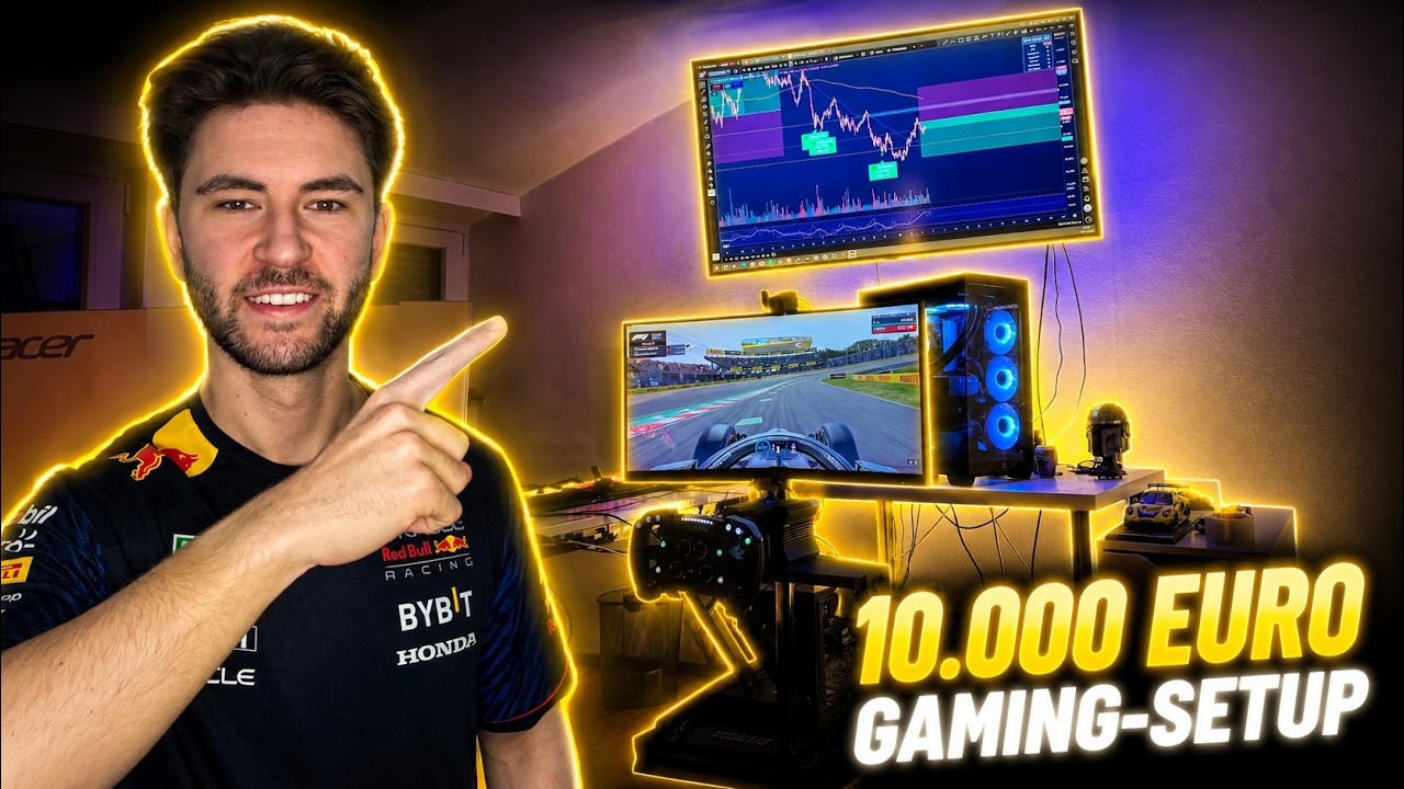 MEIN 10.000€ SIM RACING & STREAMING SETUP! 🏎️🔥 | Roomtour