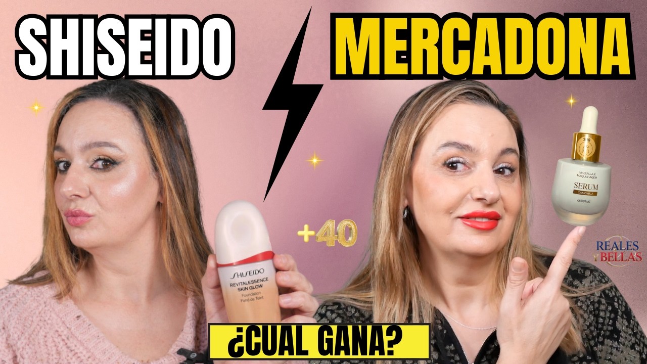 ¿SHISEIDO o MERCADONA? 😱 ¡El CLON de 6€ que NO se cuartea! (+40 años)
