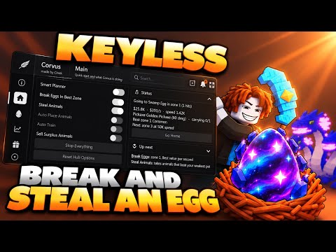 🥚 [KEYLESS] BREAK AND STEAL AN EGG SCRIPT | AUTO PLANT, AUTO STEAL & MORE!