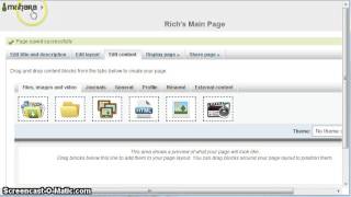 Mahara - Create a new page in your portfolio