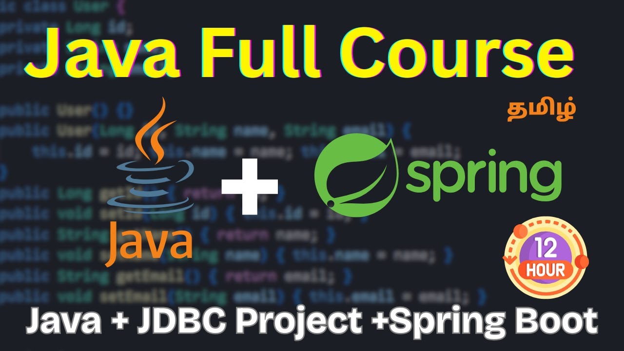 Complete Java Course 2025 | Learn Java With JDBC Project, Spring Framework, Microservices