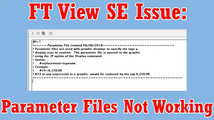 Parameter Files Not Working in ViewStudio Site Edition