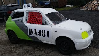 Brad, Down Autograss Junior Saloon 10092016 First Race