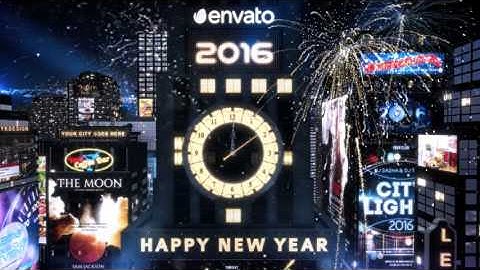 New Year Countdown Clock 2016 - The City (After Effects Template)