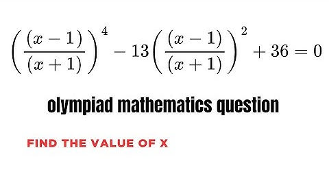 A nice quadratic equation problem  || math Olympiad question | Can you solve this ?