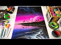 Somewhere in a Galaxy - Spray Paint Art Tutorial - by Antonipaints