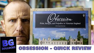 Obsession Board Game  Quick review