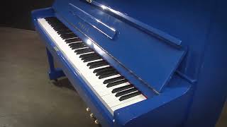 Yamaha U1 48 Studio Upright Piano Four Star Reconditioned True Blue